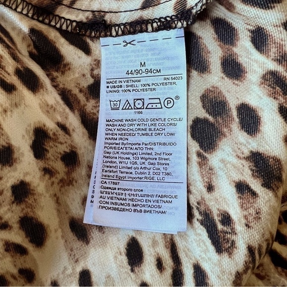 Banana Republic Maxi Animal Print Slip Dress Size Medium - Picture 6 of 7